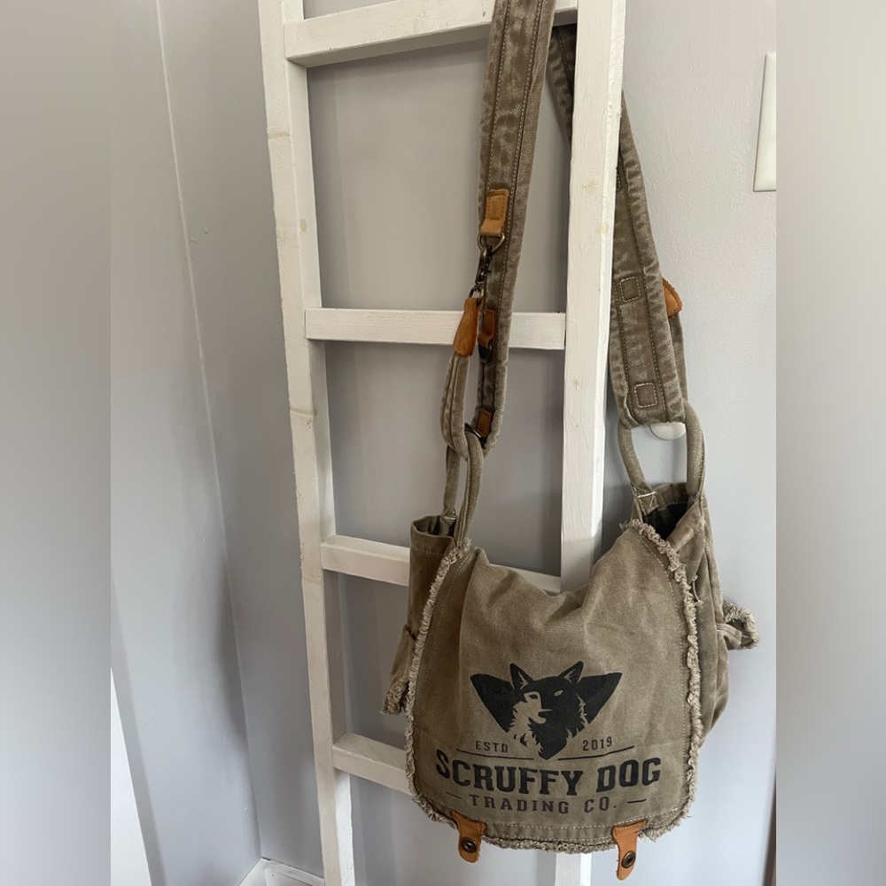 SCRUFFY DOG Trading Co Large Canvas Messenger Bag UNISEX